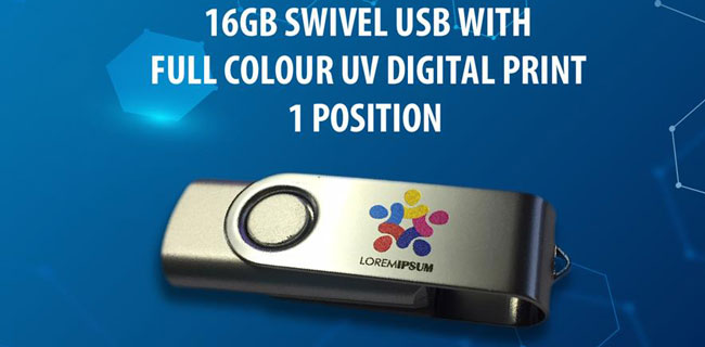 16 gb Swivel Full Colour Print