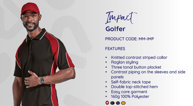 Impact golfer