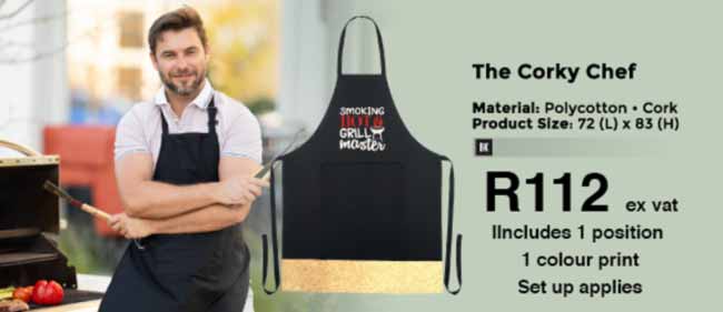 corky chef apron