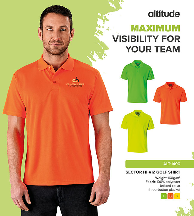 hi vis golf shirts