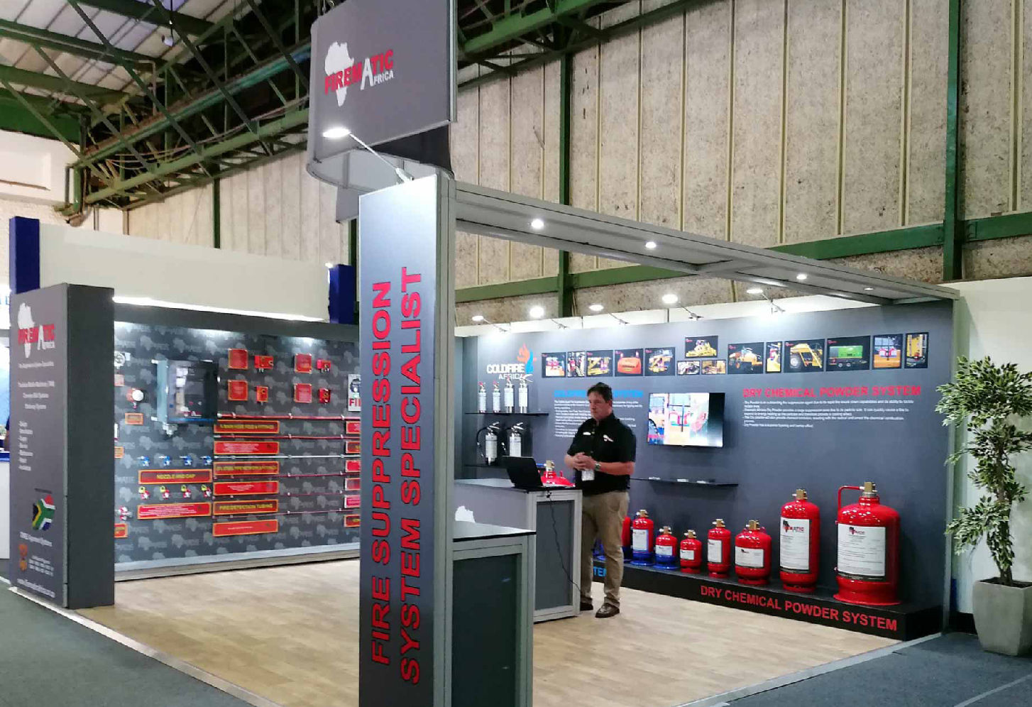 Firematic Africa: Design and build 6 x 5 sq meter stand 