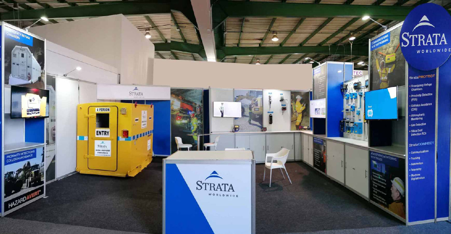 Strata Worldwide: Design and build 7 x 6sq meter stand 