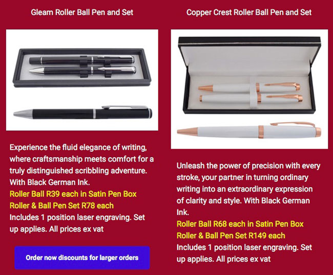 roller ball pens